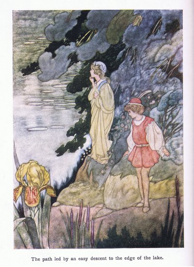 Der Weg führte sanft zum Seeufer hinab von Charles Robinson
